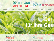 Tablet Screenshot of osterland-apotheke.de